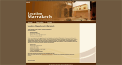 Desktop Screenshot of location-marrakech.com